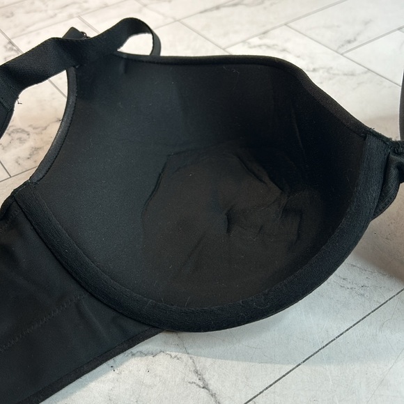 NWOT Cacique Lane Bryant Womans Push-Up Bra Black Boost Plunge UNDERWIRE 40D - Picture 6 of 8